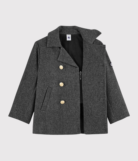 Boys' woollen reefer CITY CHINE grey