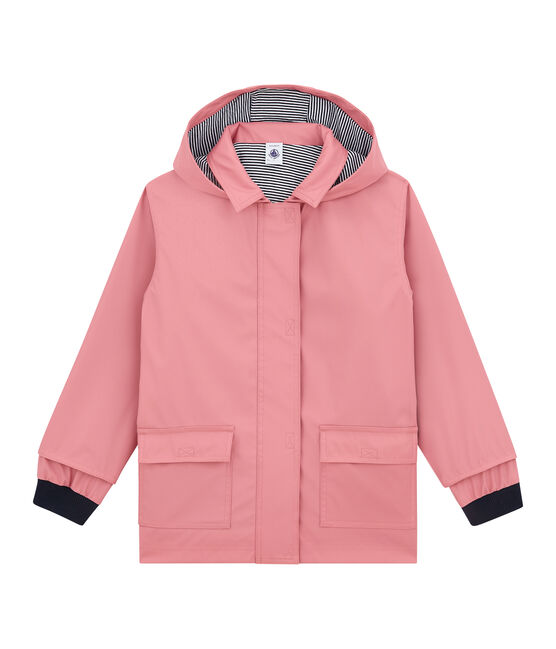 Iconic girl's raincoat CHEEK pink