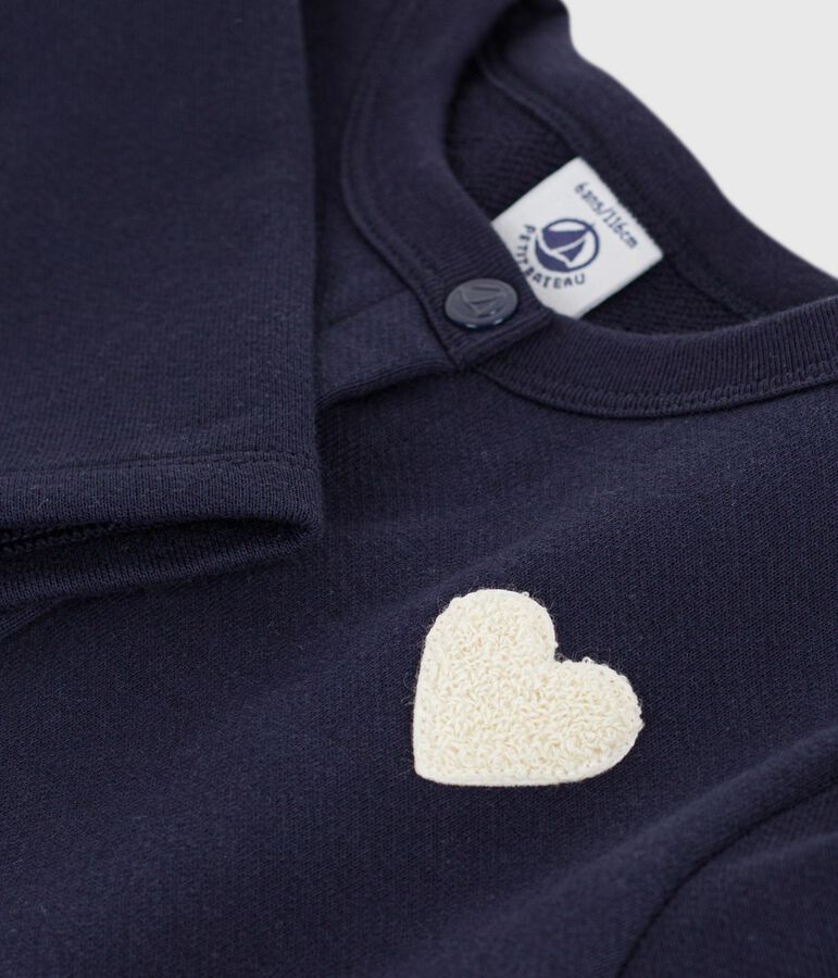 Children's plain cotton cardigan blue