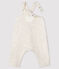 Babies' long tube-knit dungarees MONTELIMAR CHINE beige