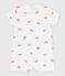 Babies' Little Crab Themed Cotton Playsuit MARSHMALLOW white/MULTICO white