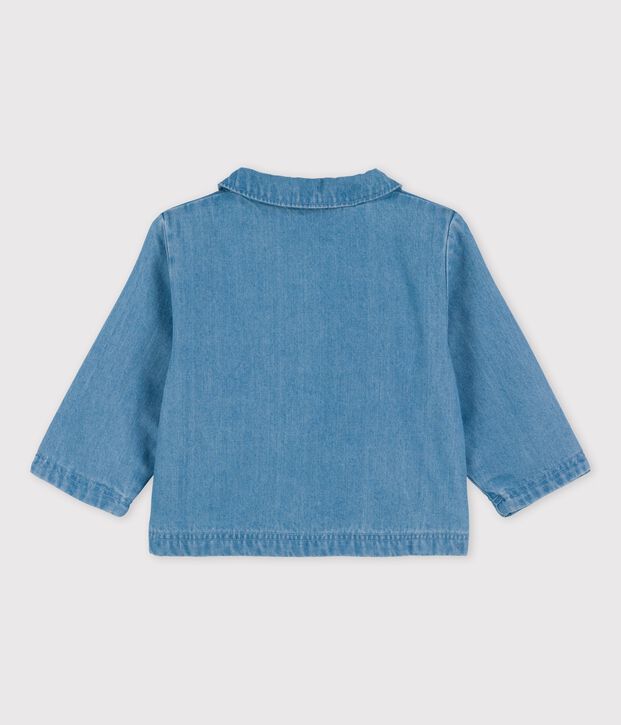 Babies' Organic Light Denim Jacket blue