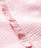 Baby Girls' Short-Sleeved Poplin Blouse MINOIS pink/MARSHMALLOW white