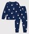 Children's Organic Cotton Pyjamas Tajinebanane x Petit Bateau MEDIEVAL blue/MULTICO white