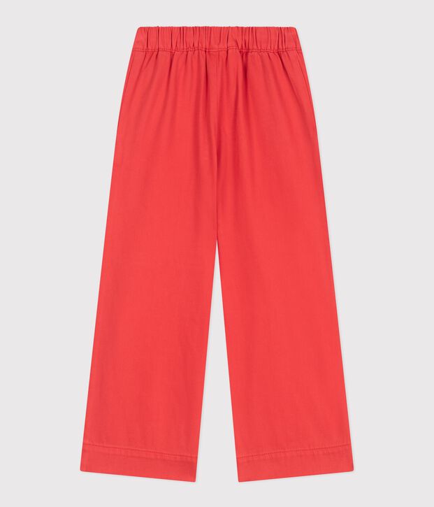 Children's denim trousers red