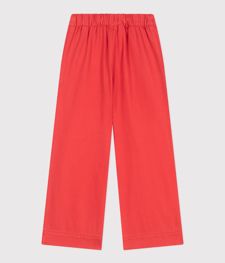 Children's denim trousers red