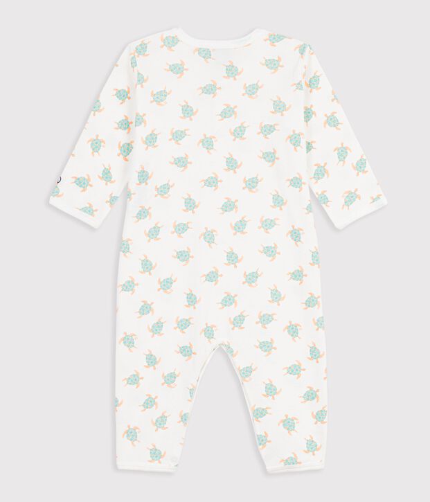 Dors bien sans pied en coton white/green/multicolor