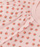 Girls' Short-Sleeved Cotton Pyjamas SALINE pink/MULTICO white
