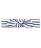 Baby Girls' Striped Headband MARSHMALLOW white/SMOKING blue