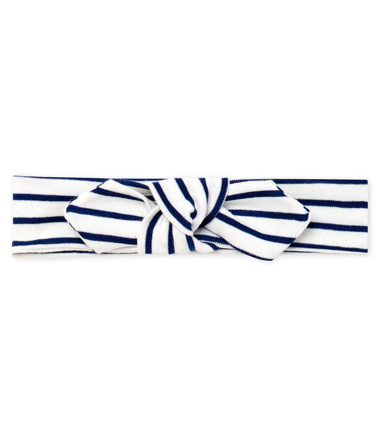 Baby Girls' Striped Headband white/blue