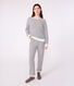 Women's stripy cotton terry pyjamas