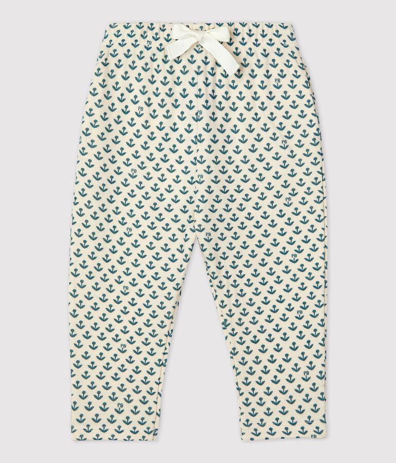 Babies' Tube Knit Trousers AVALANCHE white/BRUT