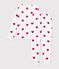 Children's cotton Pyjamas with heart print white/red