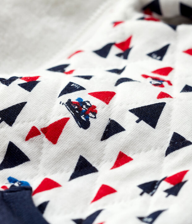 Baby boy's hooded sweatshirt white/multicolor