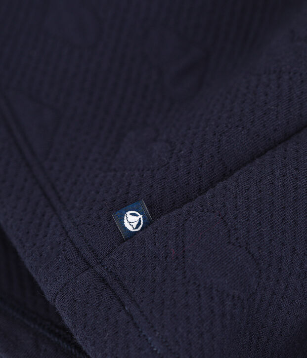 Girls' long-sleeved dress in two materials SMOKING