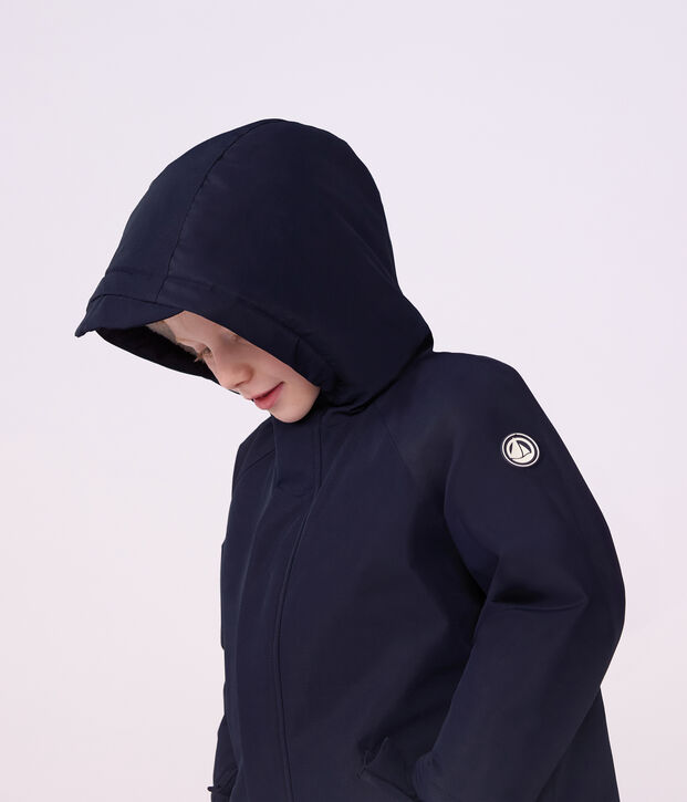 Children's plain mid-length parka SMOKING