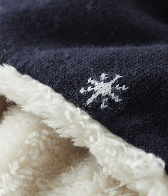 Baby Boys' Sherpa-Lined Peruvian Bonnet SMOKING blue