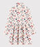 Girl's Long-sleeved Dress MARSHMALLOW white/MULTICO white
