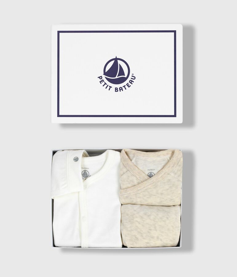 Babies' plain velour gift set multicolor