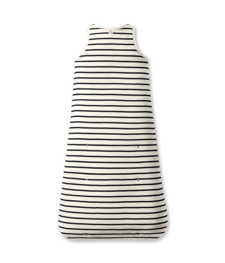 Baby's striped sleeping bag white/blue
