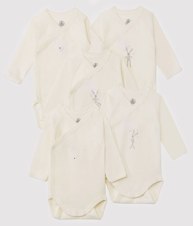 Newborn Babies' Long-Sleeved Bodysuit - 5-Piece Set multicolor