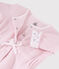 Babies' Long Pink Brushed Terry Jumpsuit JOLI pink