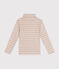 Girls' cotton polo neck AVALANCHE white/MULTICO