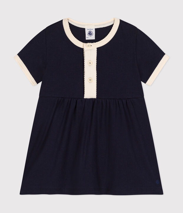 Babies' cotton short-sleeved dress SMOKING