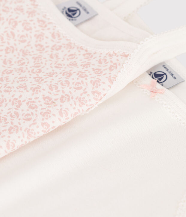 Children's floral cotton tank tops - 2-Pack multicolor