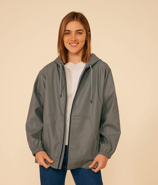 Women's short raincoat THUYA green