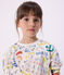 Children's printed cotton sweatshirt white/multicolor