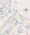 Children's Short Cotton Rainbow Print Pyjamas MARSHMALLOW white/MULTICO white