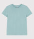 Women's Straight Round-Neck Cotton T-Shirt