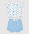 Babies' Blue Organic Cotton Easy-Care Clothing - 2-Pack MARSHMALLOW white/MULTICO white