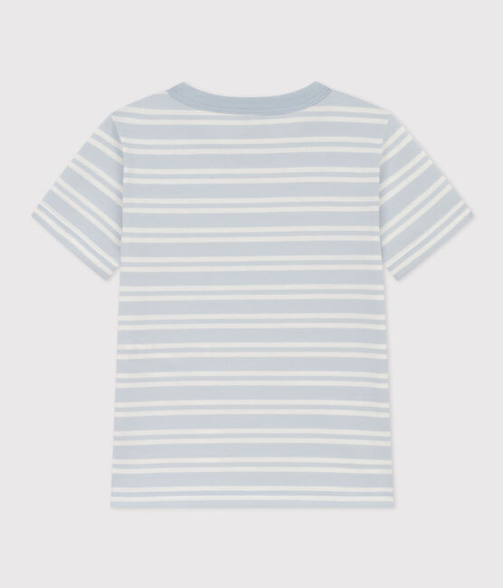 Boys' Striped Cotton T-Shirt GOMME /MARSHMALLOW