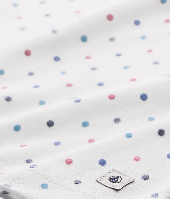Girls' polka dot pyjamas LAIT white/CARMEN red/MULTICO