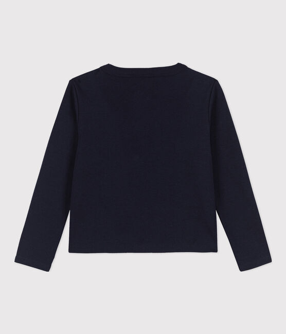 Girls' Cotton Cardigan SMOKING blue