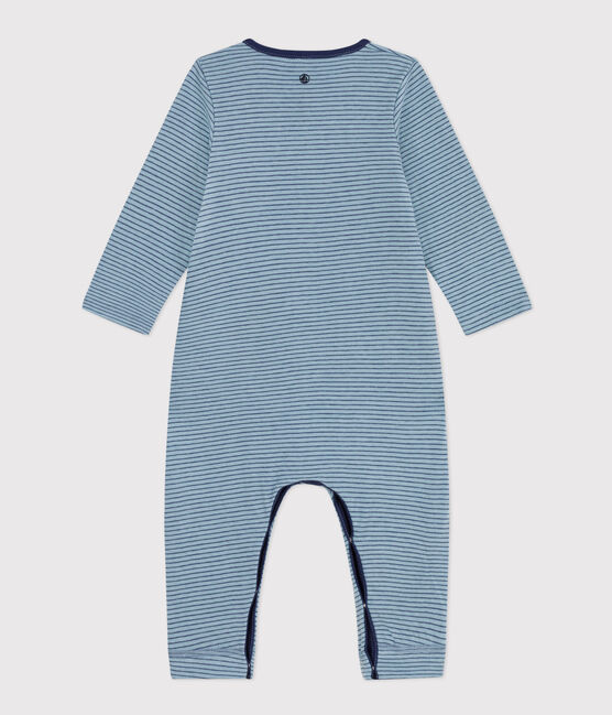 Babies' Stripy Cotton Jumpsuit. ENNEIGE /CHALOUPE:ENNEIGE