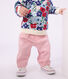 Babies' plain, soft cotton trousers