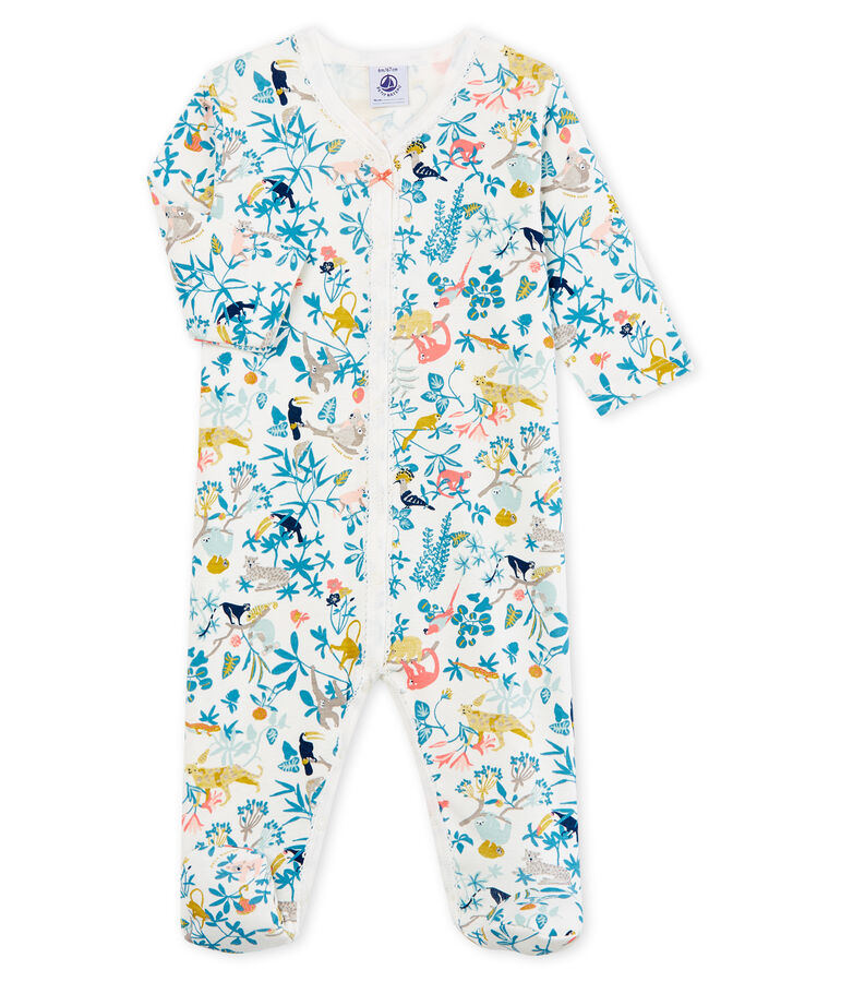 Baby Girls' Sleepsuit white/multicolor