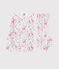 Girls' Jungle Print Cotton Pyjamas MARSHMALLOW white/MULTICO white