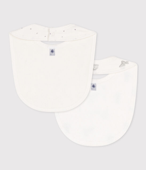 COTTON BABY BIBS - 2-PACK multicolor