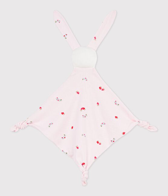 Babies' floral-print cotton comforter BARELY pink/MULTICO