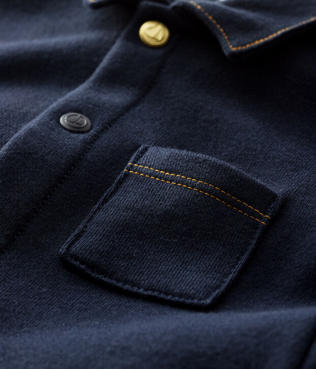 Baby boy's long playsuit blue