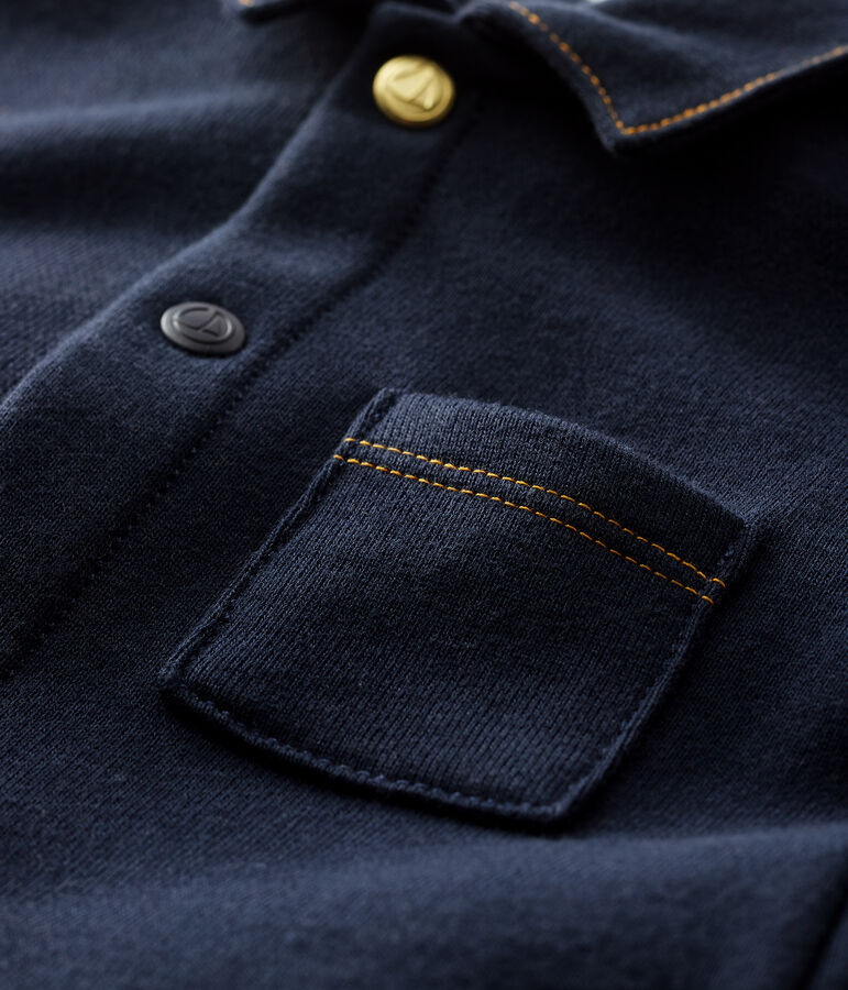 Baby boy's long playsuit blue