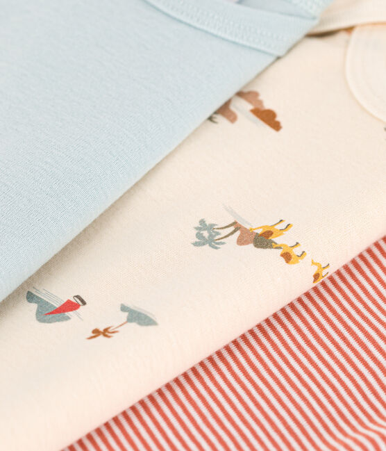 Short-Sleeved Animal Themed Cotton Bodysuits - 3-Pack variante 1