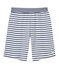 Boy's striped shorts ECUME white/MEDIEVAL blue