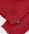 Babies' cotton cardigan with a heart pattern red