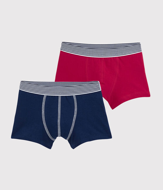 Boys' Organic Cotton and Elastane Boxer Shorts - 2-Pack variante 1