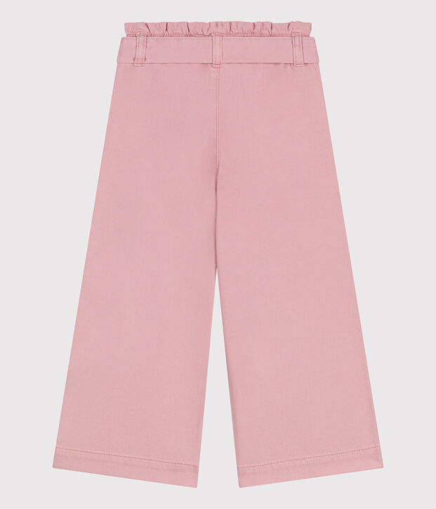 Children's cotton and Lyocell blend trousers. pink
